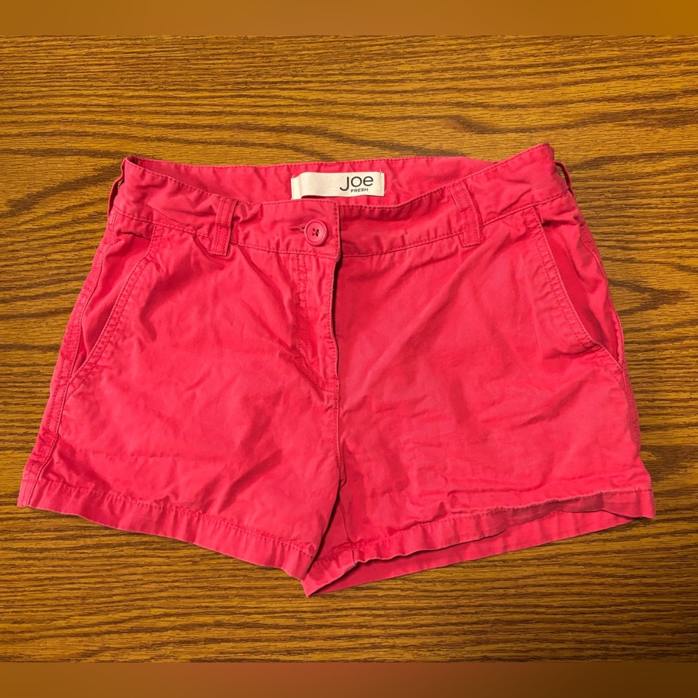 Joe Fresh Pink Cargo Shorts